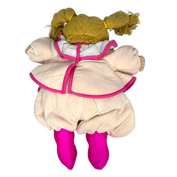 Vintage Cabbage Patch Kids Doll 17" Clown Outfit Blonde Yarn Hair Blue Eyes 1986 - Picture 3 of 7